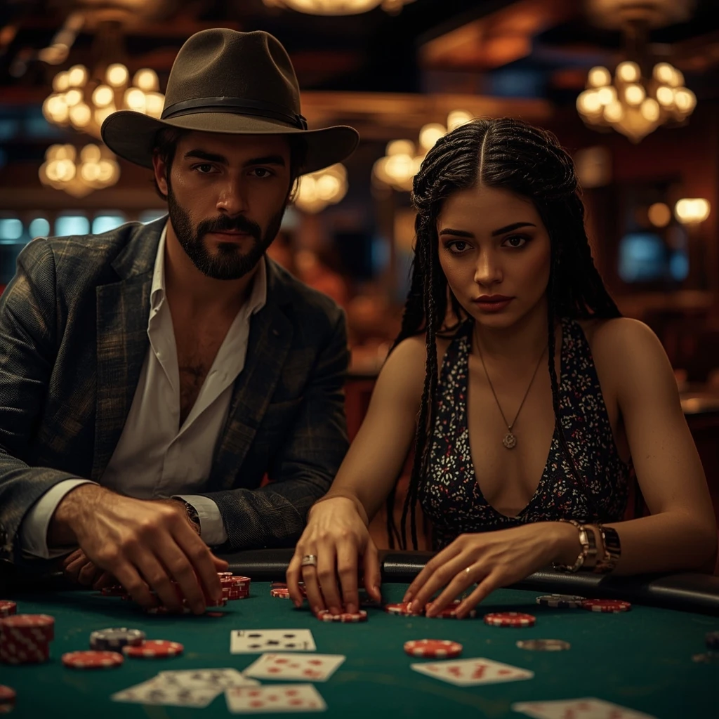 photo de deux joueurs de poker au Casino Gale & Martin