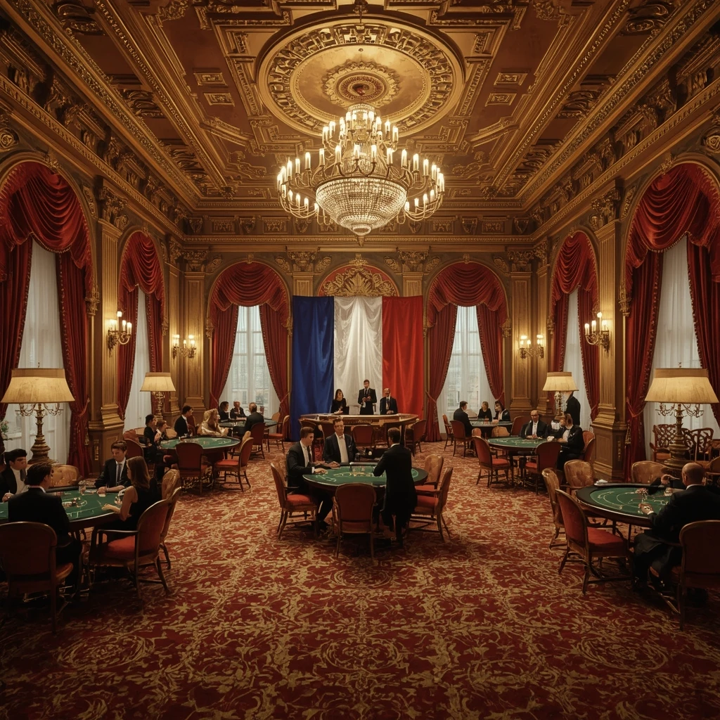 Le casino et le drapeau français Casino Gale & Martin